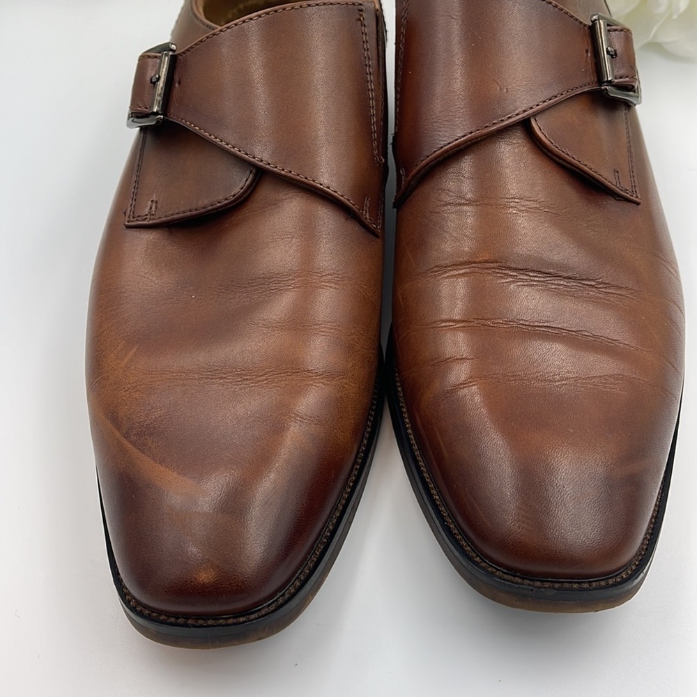 Florsheim Sorrento Monk Strap Slip-On brown Men’s shoe size 10M - Picture 8 of 9